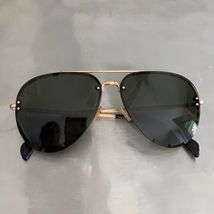 Celine CL41391 S Teardrop Black / Gold Aviator